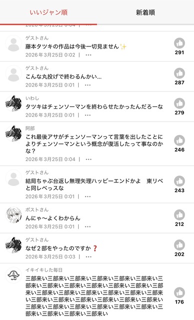 チェンソーマン２部、誰も想像できなかったとんでもない最終回を迎えてしまうｗｗｗｗ | チェンソーマン２部、誰も想像できなかったとんでもない最終回を迎えてしまうｗｗｗｗ | やっちまった速報(画像26090539036285_2)