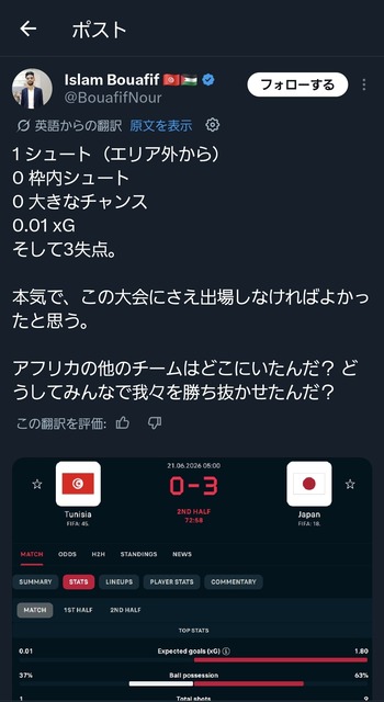 【悲報】チュニジア代表、咽び泣く…なんか普通に可哀想… | 【悲報】チュニジア代表、咽び泣く…なんか普通に可哀想… | 【悲報】チュニジア代表、咽び泣く…なんか普通に可哀想… | 【悲報】チュニジア代表、咽び泣く…なんか普通に可哀想… | 【悲報】チュニジア代表、咽び泣く…なんか普通に可哀想… | やっちまった速報(画像24081843367935_5)